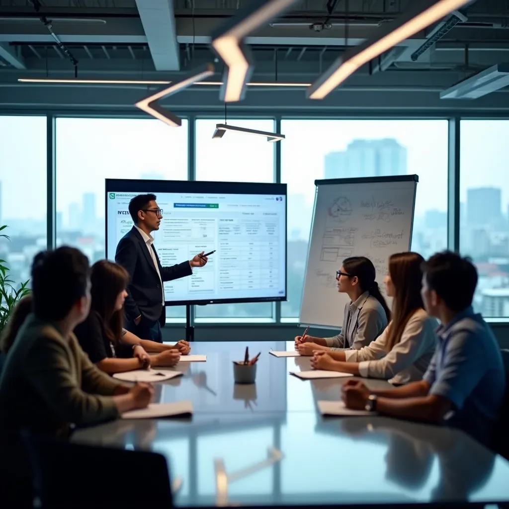 Modern office environment